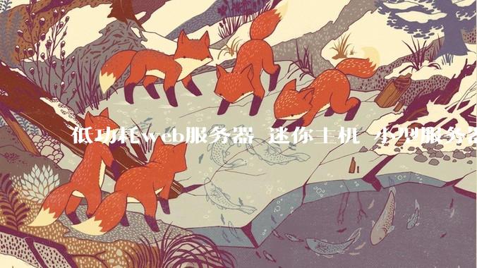 低功耗web服务器 迷你主机 小型服务器 求推荐？